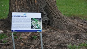 Frog Hollow interpretive signage