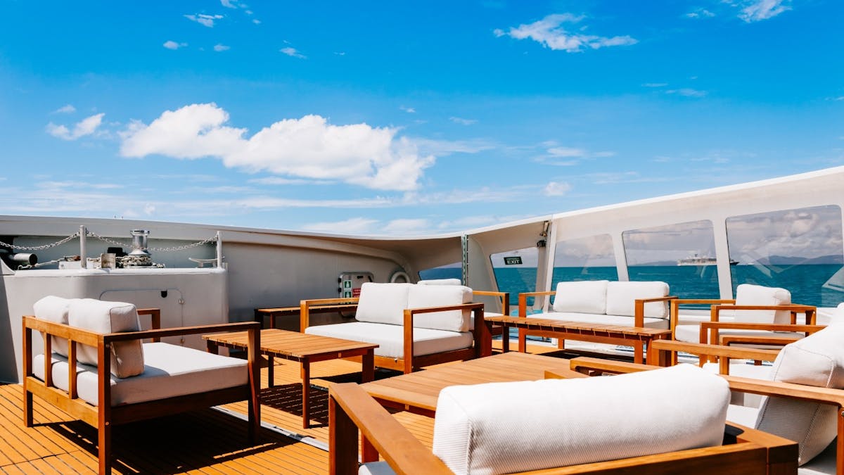 Sun Lounges On Front Deck
