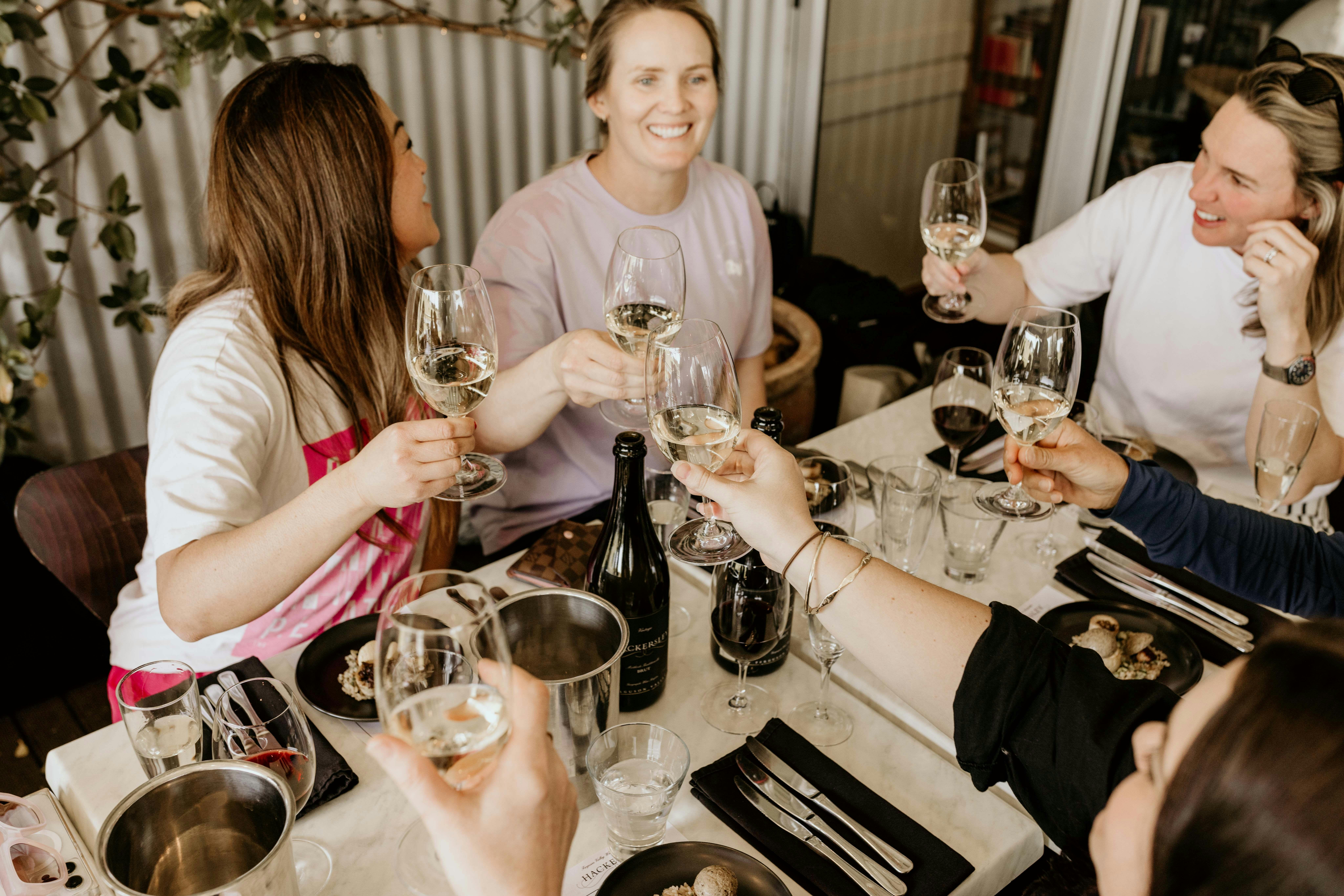 Ladies enjoying their 3 course taste sensation