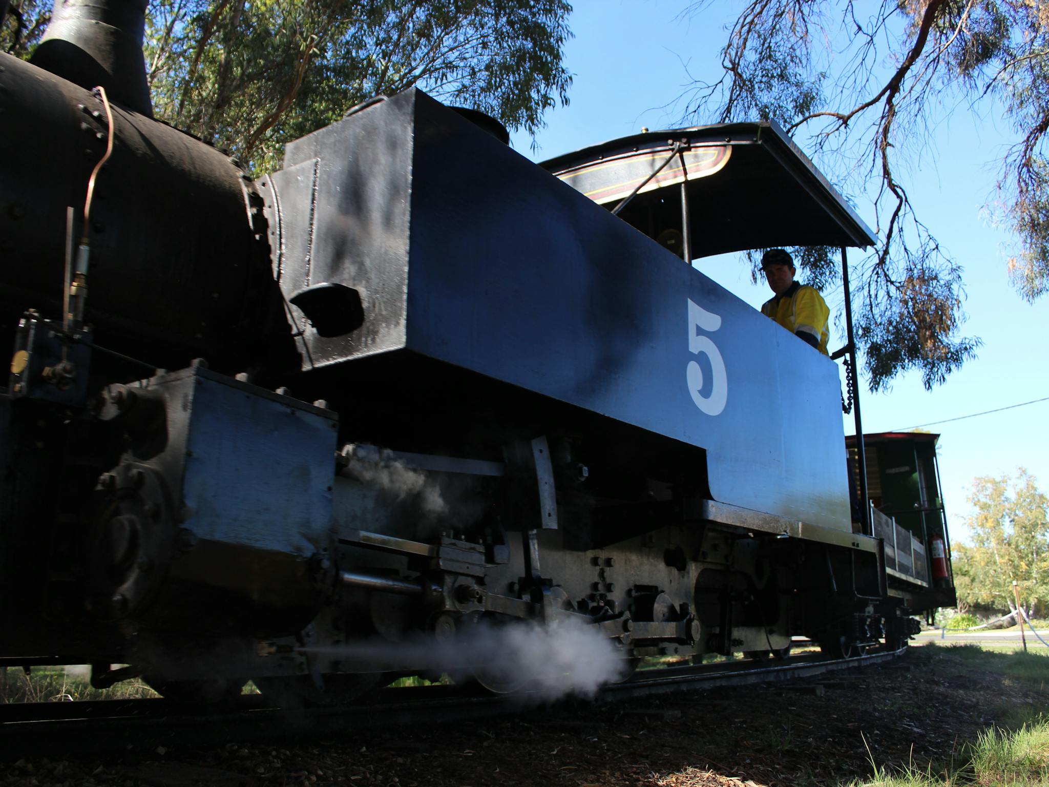 Our Fowler steam loOur Fowler steam loco with a passenger train