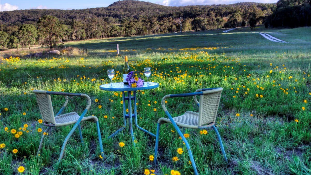 Outdoor dining at Alure