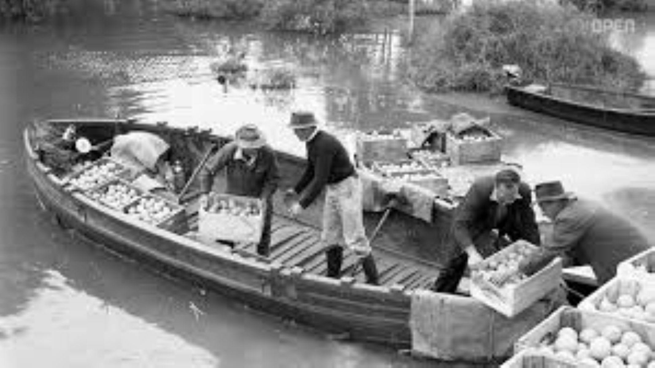 Boat in flood water