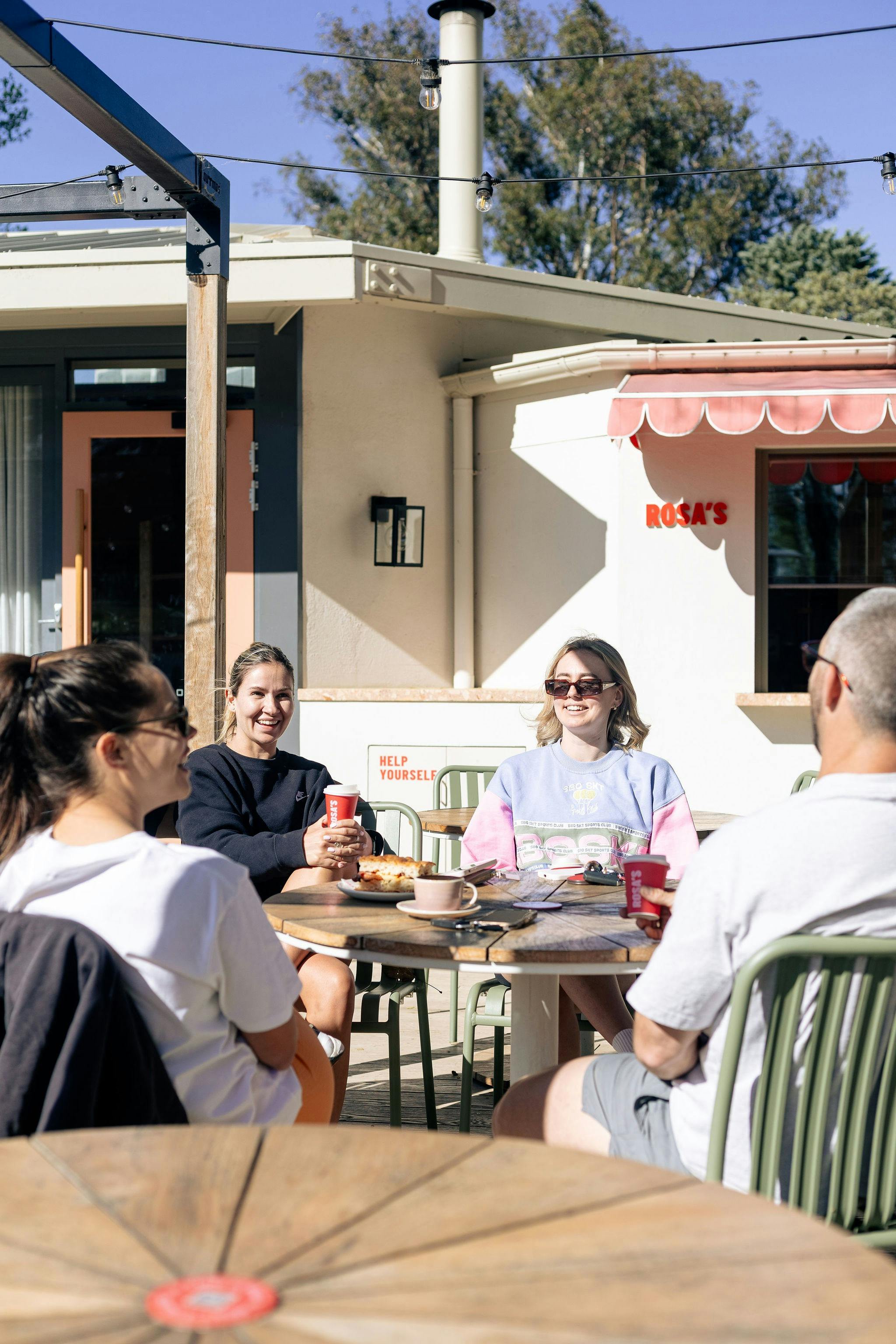 Friends enjoying coffee