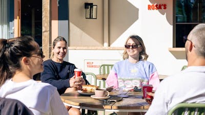 Friends enjoying coffee