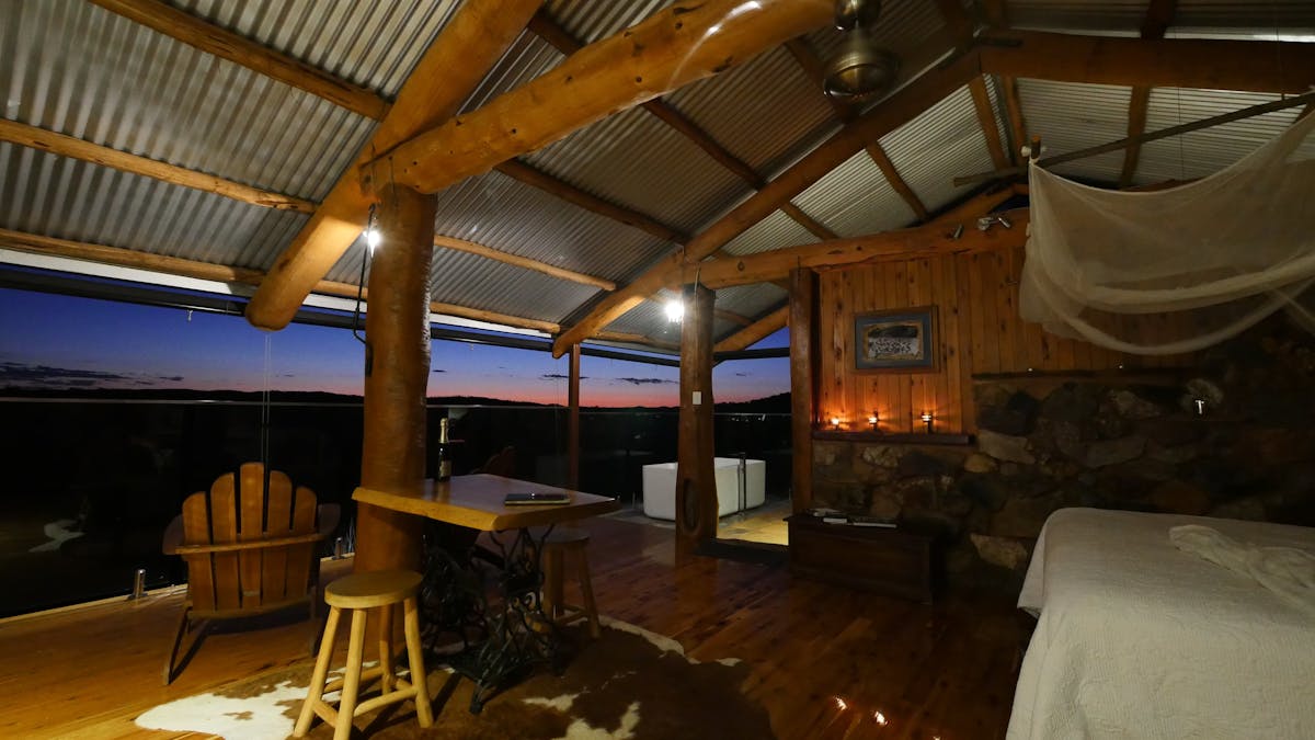 Sunset view from the Hut
