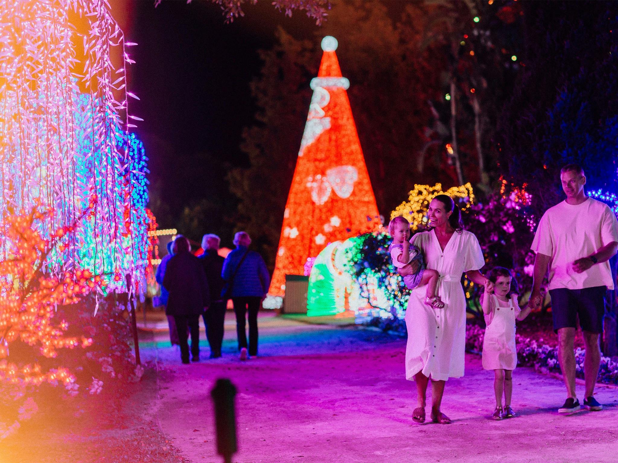 Christmas Lights Spectacular at Hunter Valley Gardens NSW Holidays