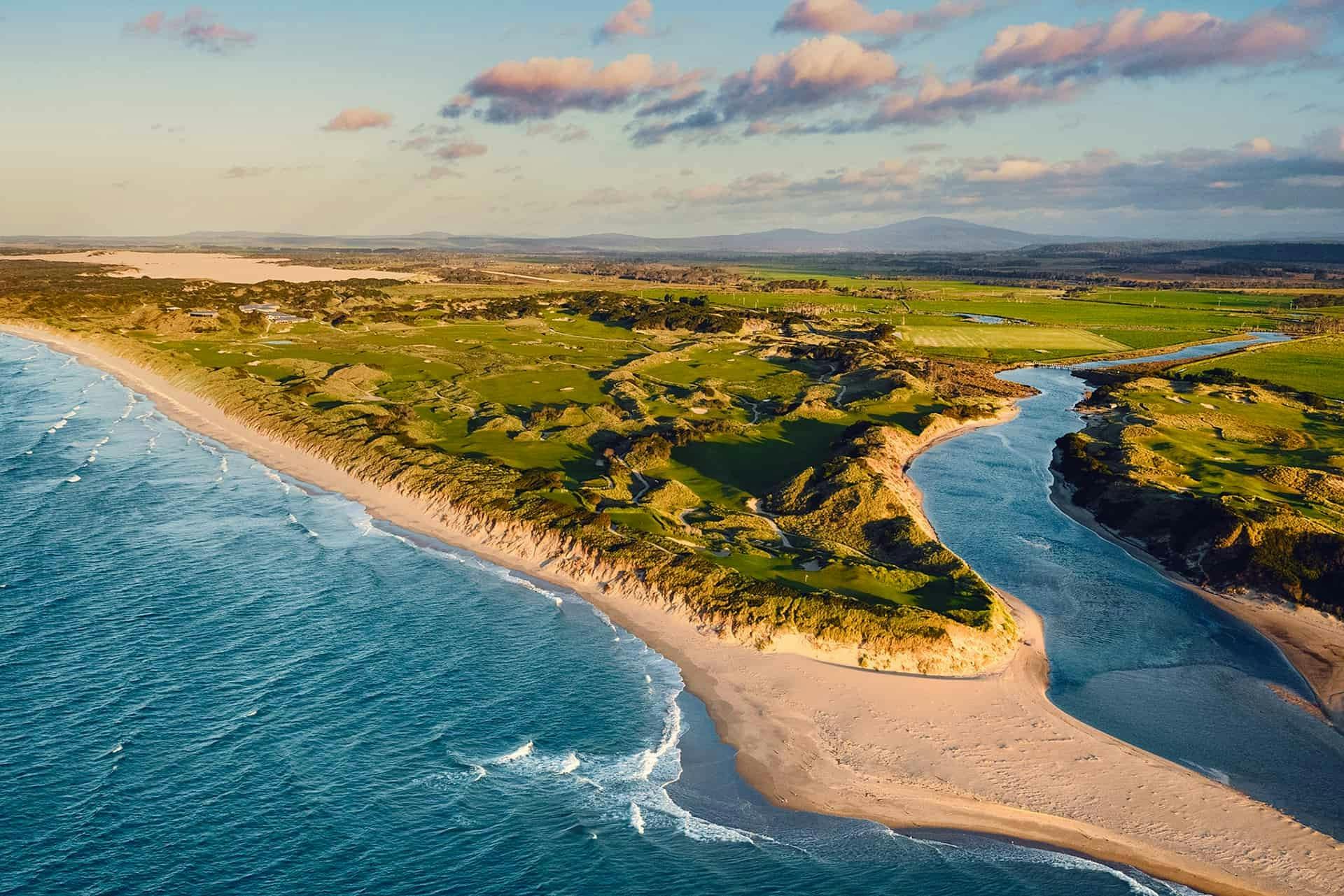 The links course at Barnbougle Dunes on Tasmania's north coast
