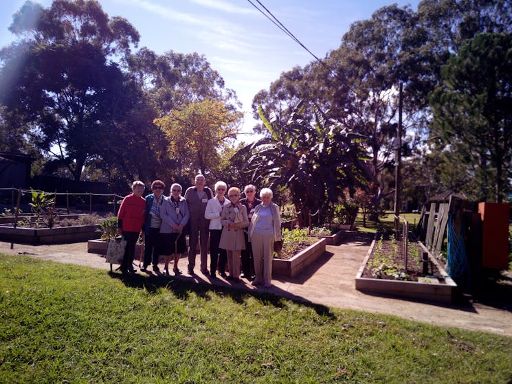 In the garden of the Dairy and Ranger's Cottages Precinct, Parramatta Park