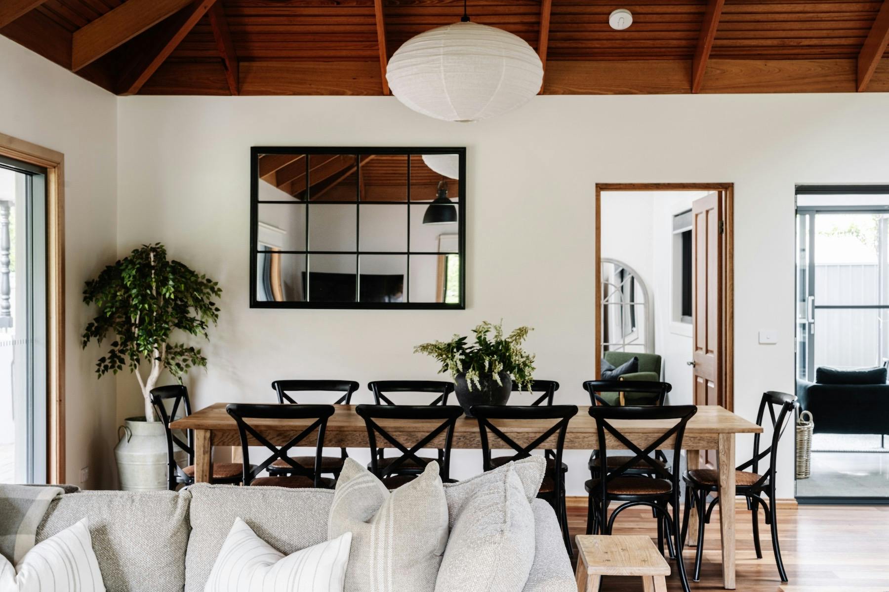 living and dining area