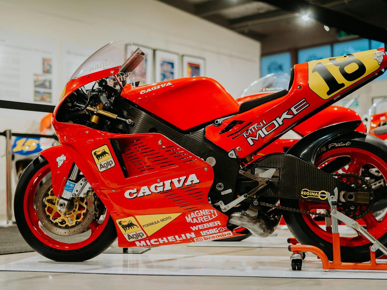 History of Motorsport motorbike display