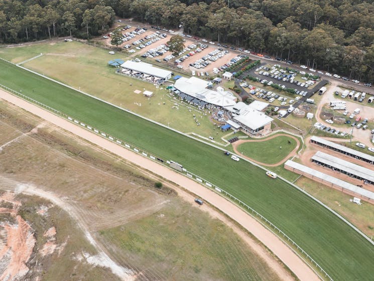 View from above at Sapphire Coast Turf Club