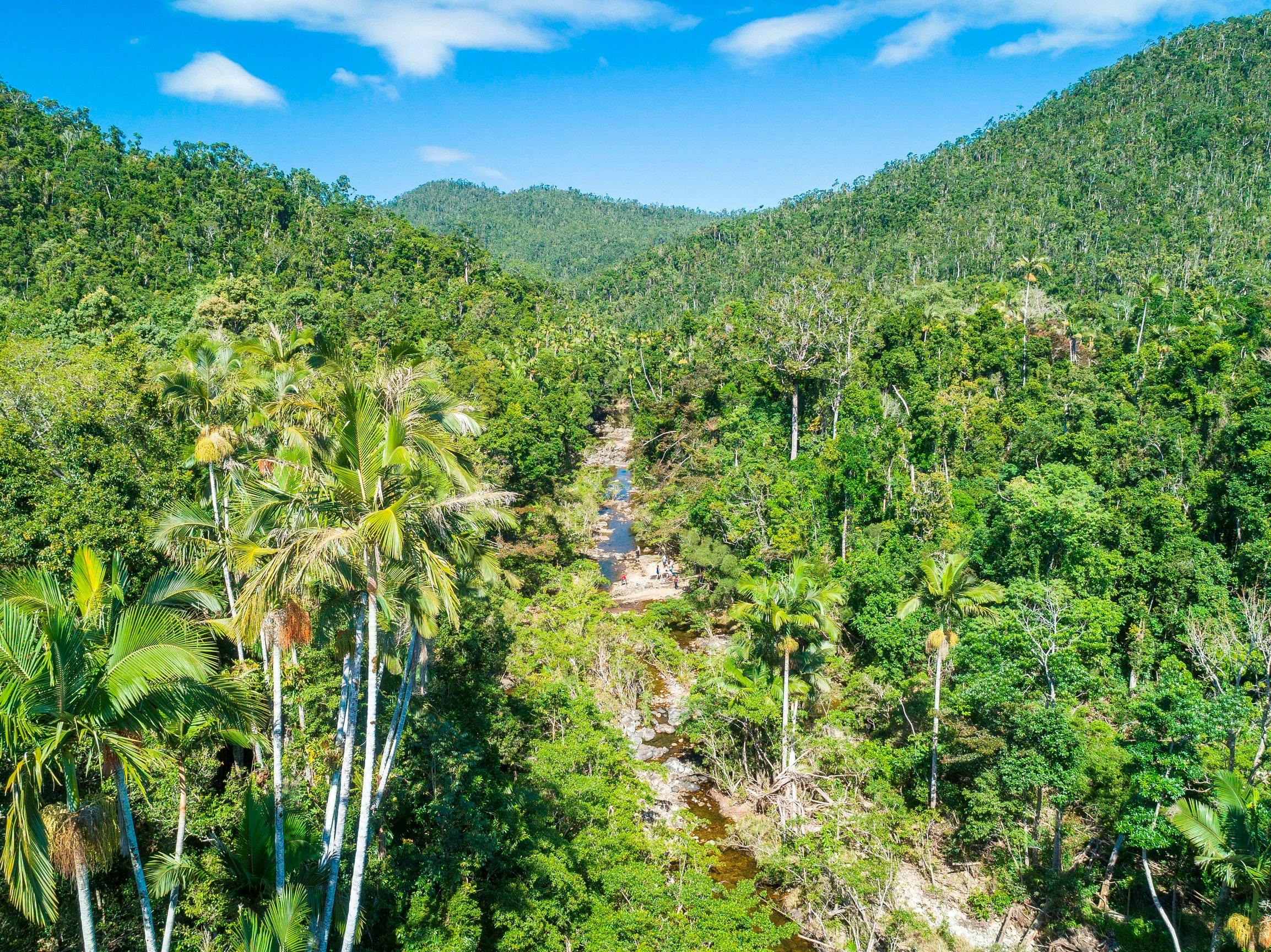 Drone footage, Impulse Creek, Conway National Park, Airlie Beach, Whitsundays, Queensland