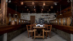 Cellar Door displaying all wines and barrels