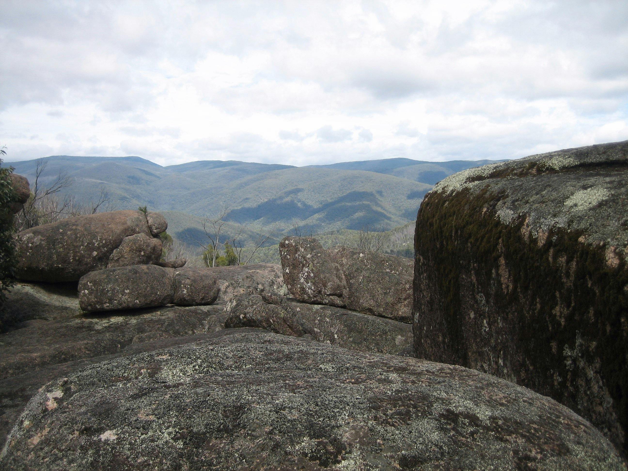 Square Rock on an unusually cloudy day
