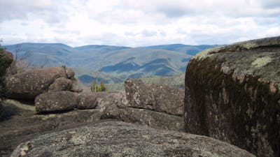 Square Rock on an unusually cloudy day