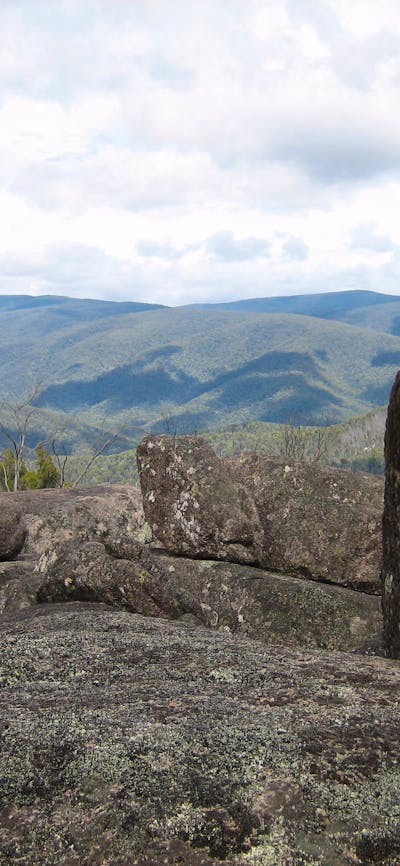 Square Rock on an unusually cloudy day