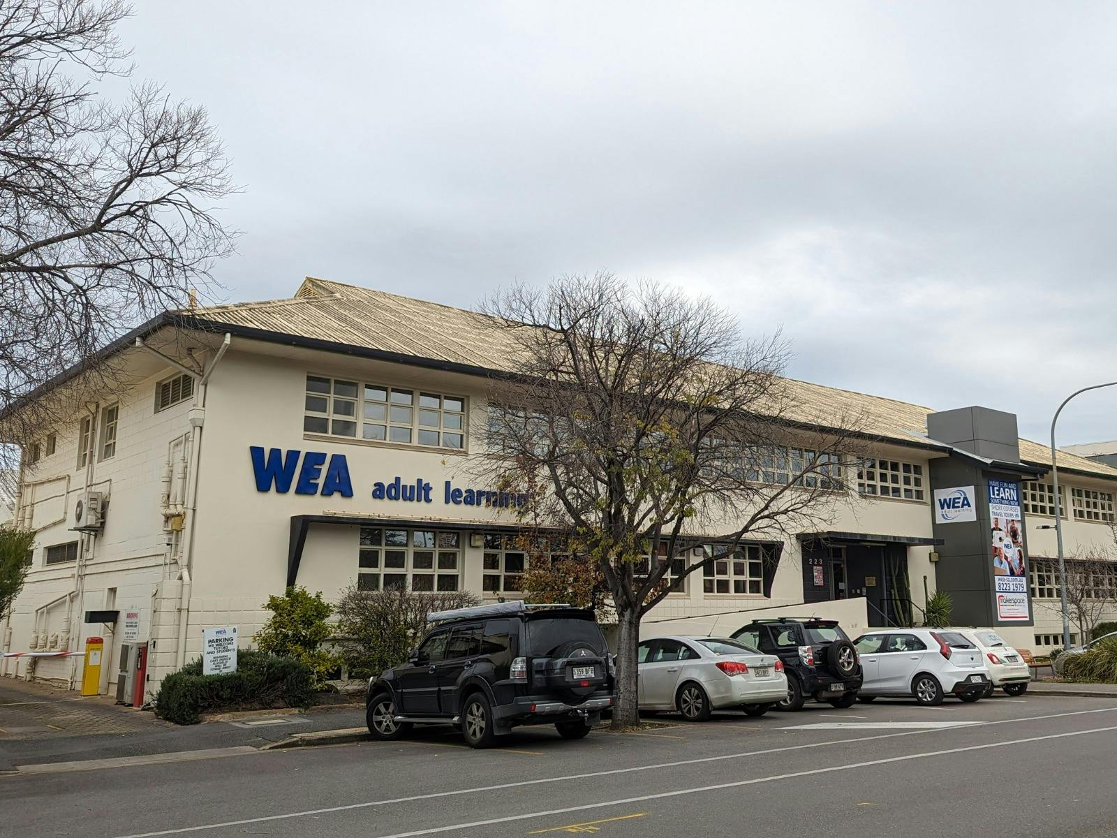 The WEA centre at 223 Angas Street, Adelaide.