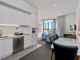 Kitchen and living area - Luxury Two Bedroom Apartment
