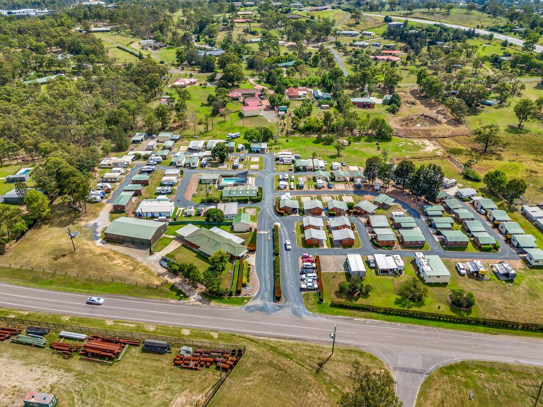 Country Acres Caravan Park Singleton Hunter Valley pet friendly caravan sites cabins accommodation
