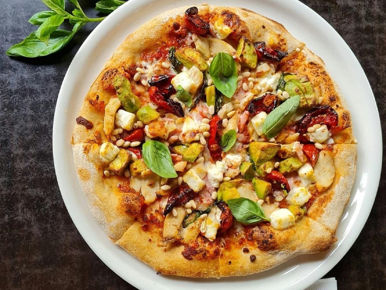 Pizza from The Fat Cat Wine Bar and Cafe