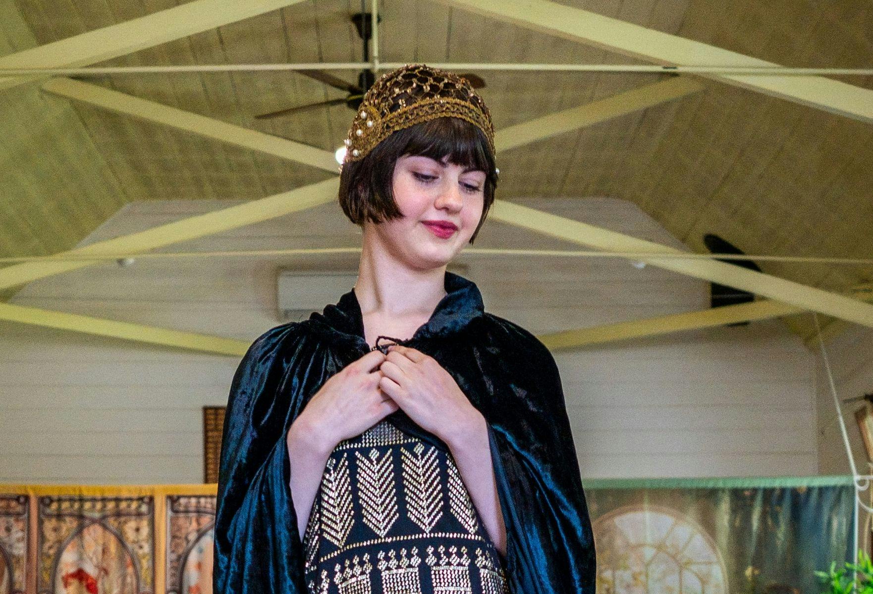 Catwalk model vintage fashion show