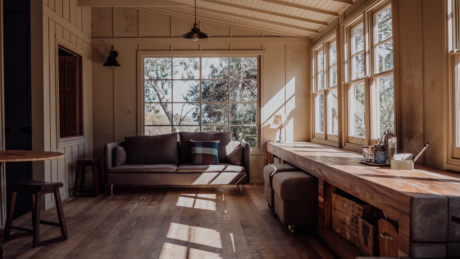 Living Room picture window with a view