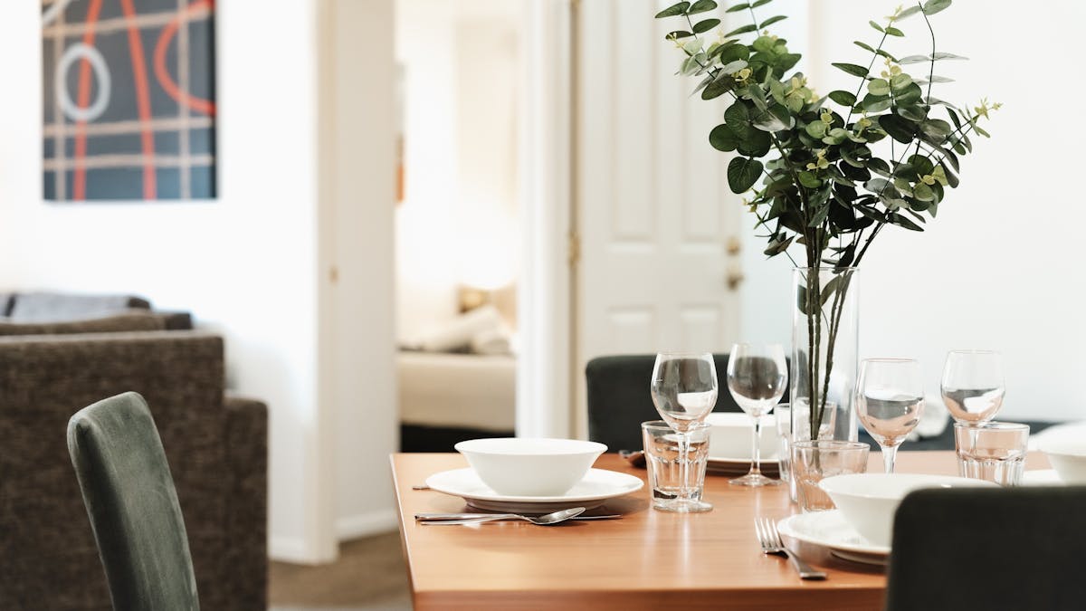 Dining Setting in open plan living area