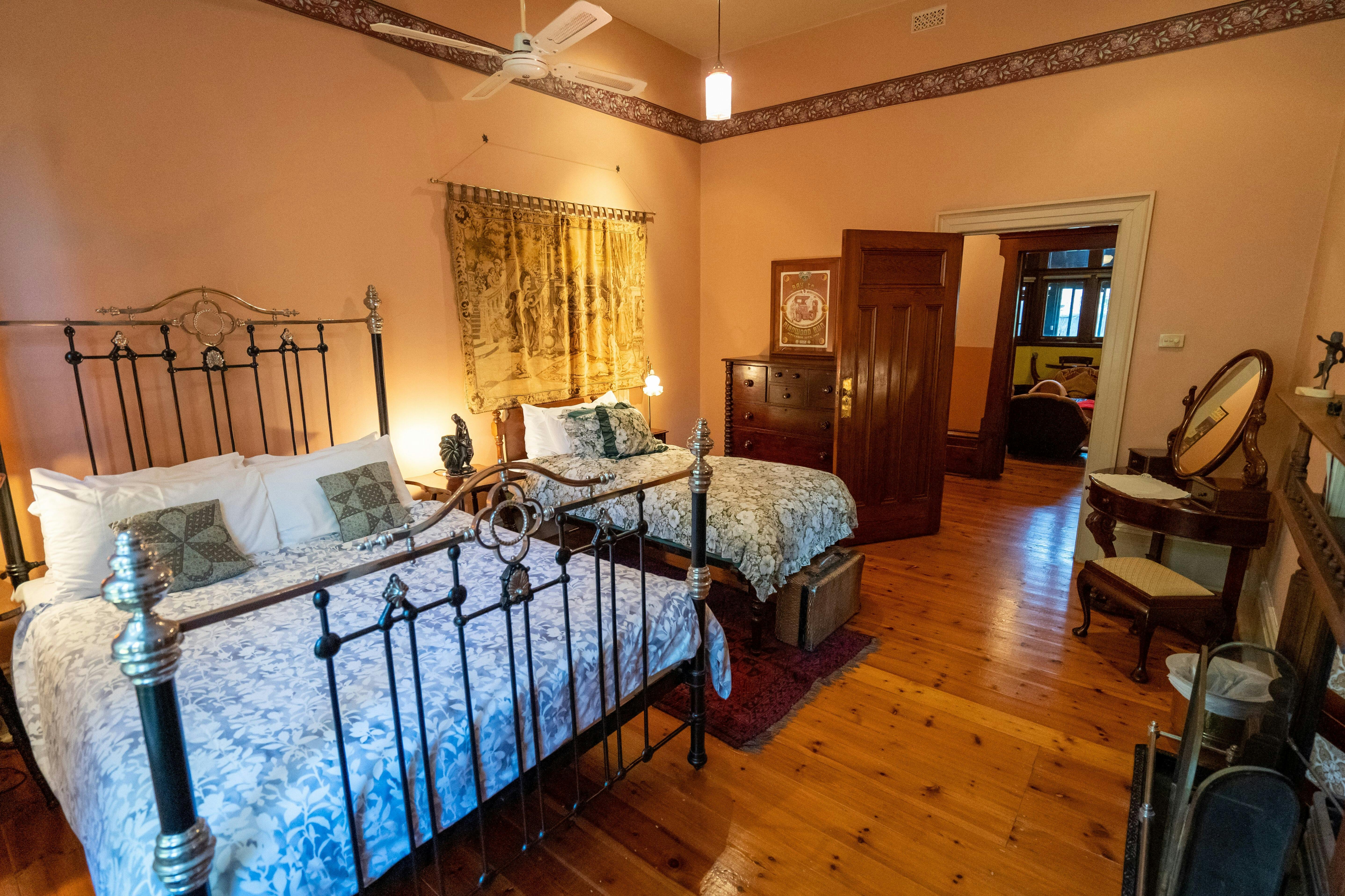 Second Bedroom with Queen and King Single Beds