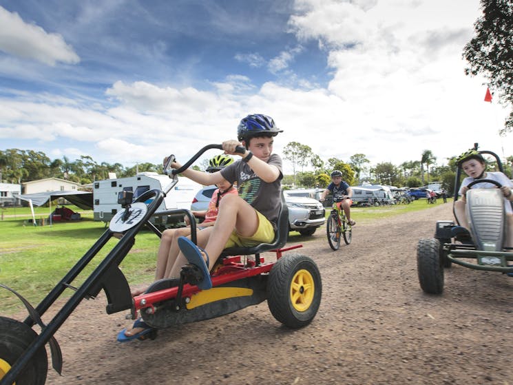 BIG4 Karuah Jetty Port Stephens Family Friendly pedal go-kart hire