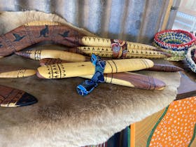 Musical tapping sticks hand carved