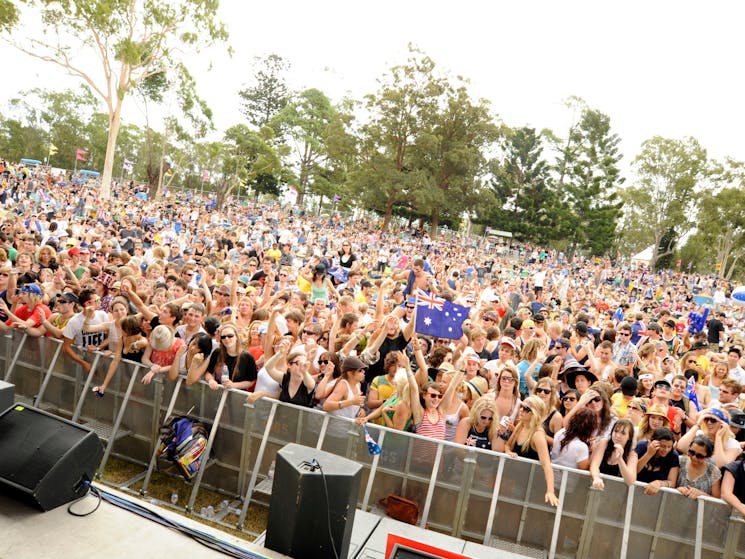 Australia Day concert in Parramatta Park