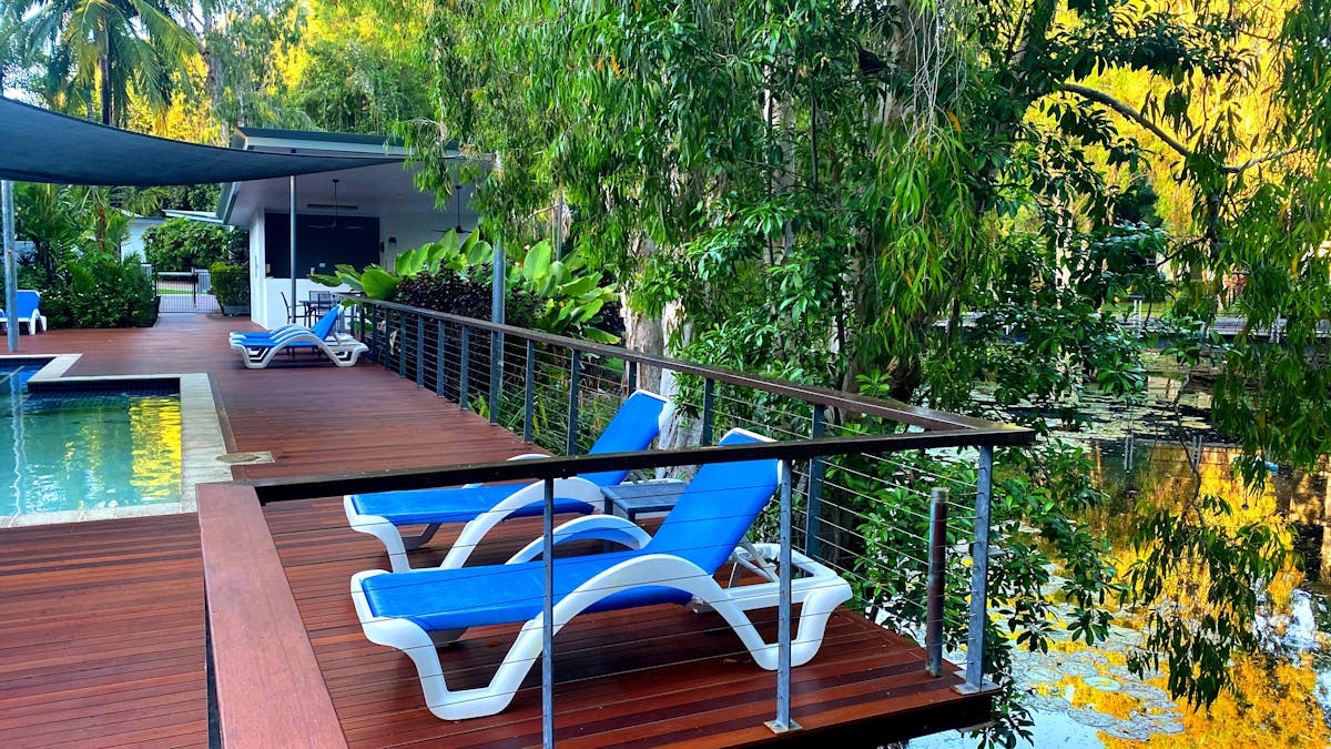 Pool, Deck, Deck Chairs, Wetlands