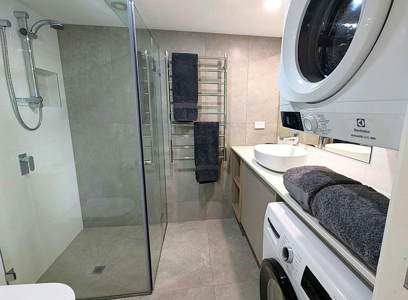 Washers and dryers in all apartments