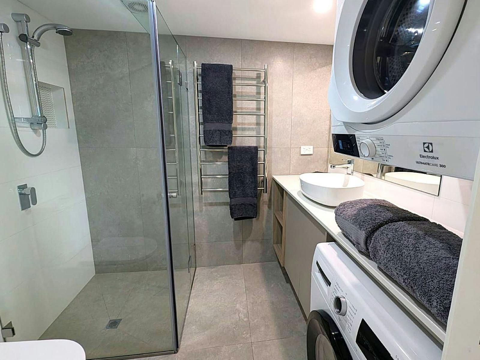 Washers and dryers in all apartments
