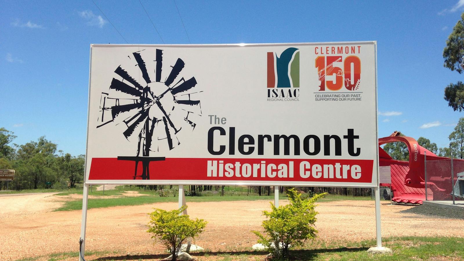 Clermont Historical Centre Sign
