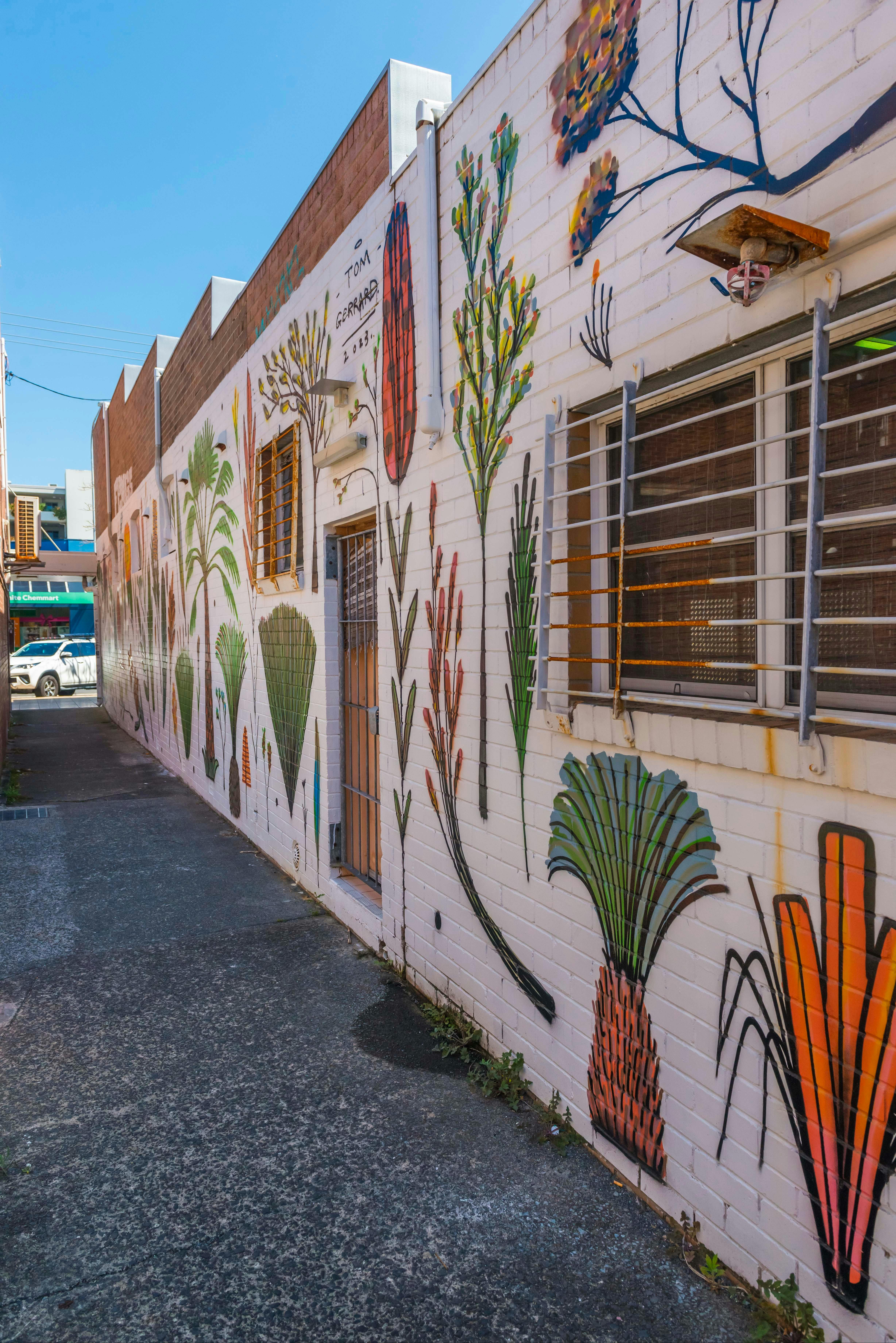 mural of coastal flora