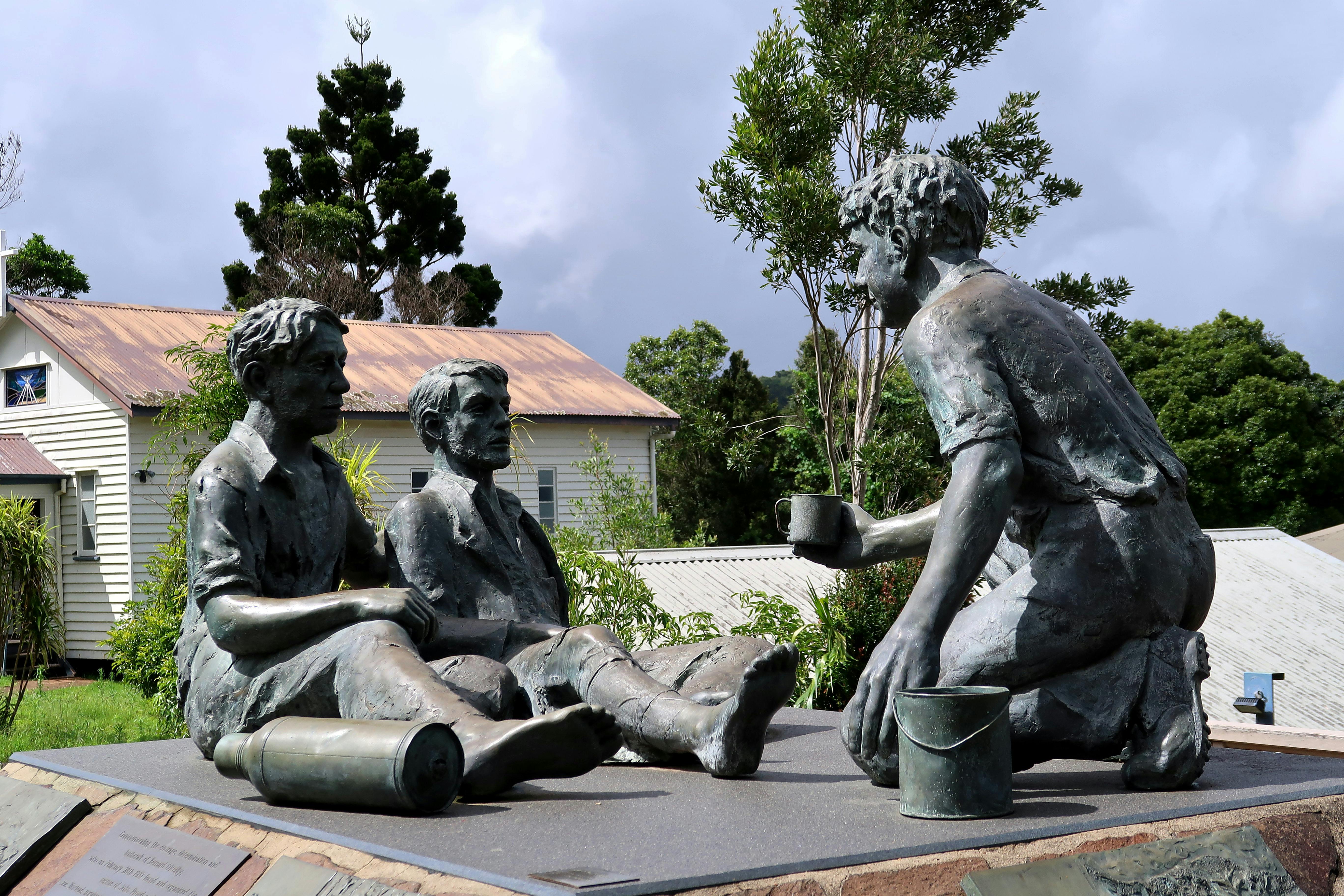 Bernard O'Reilly monument of the Stinson plane crash