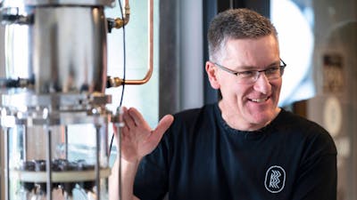 Clyde Morton explaining how the still works.