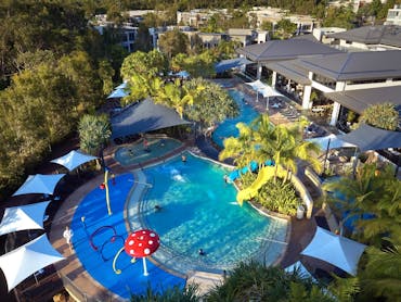 Drone shot of pool Drone shot of pool