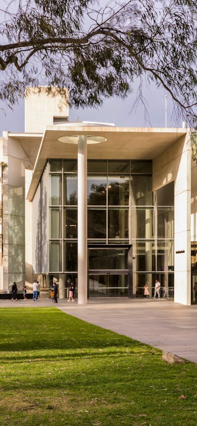 External view of Art Gallery building front entrance
