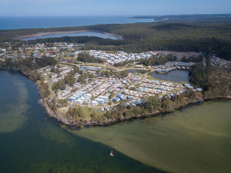 Lake Conjola from the sky
