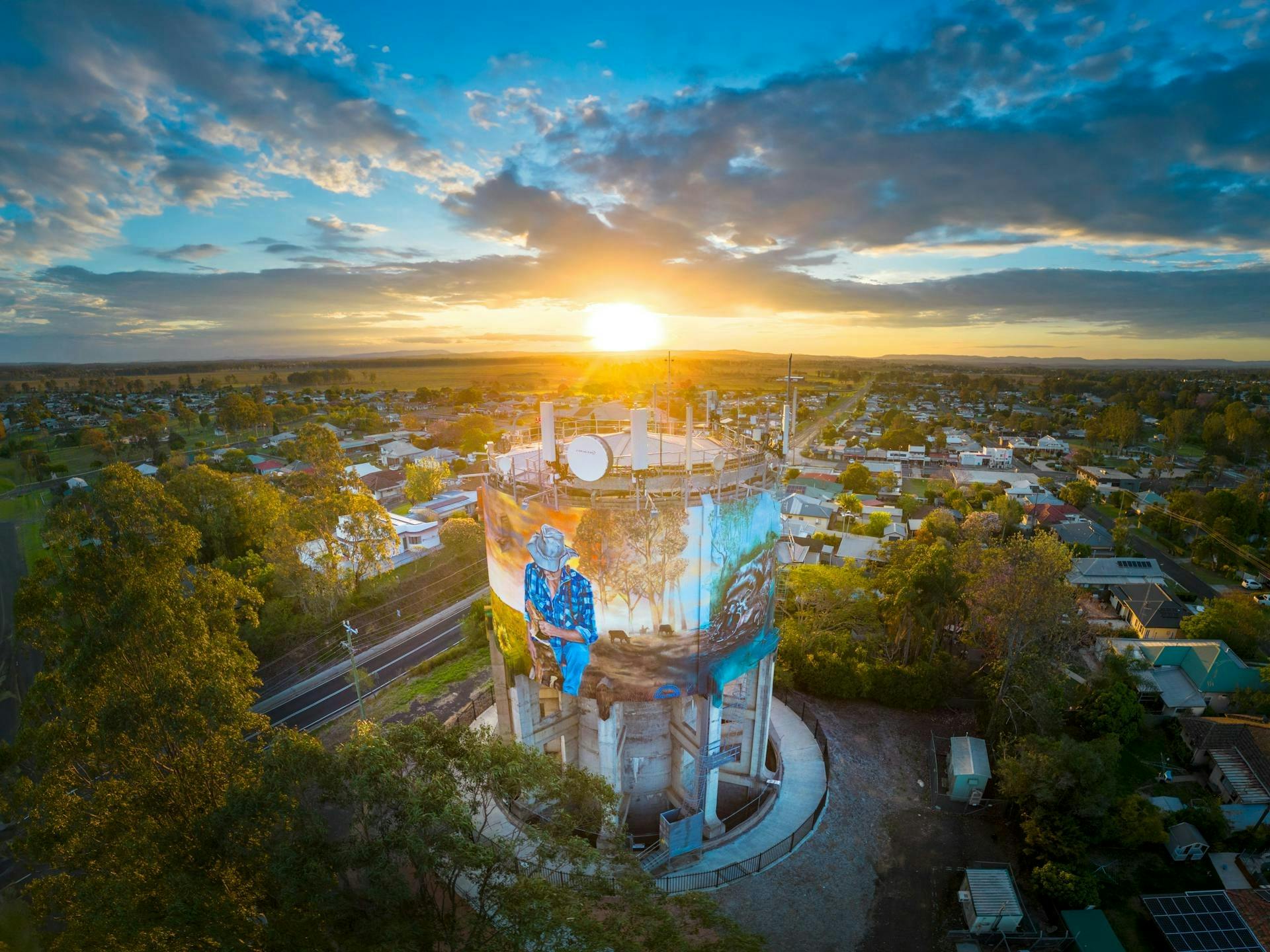 Casino - Water Tower murals