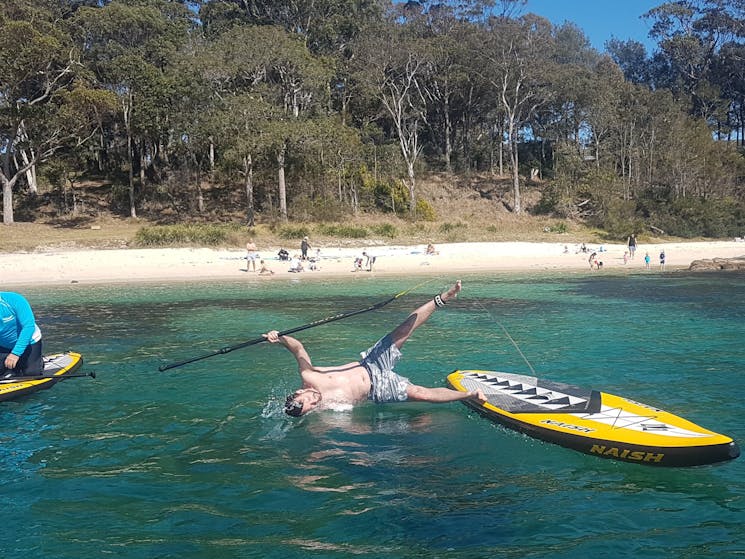 Take a private lesson or hire a Stand Up Paddle Board with Jervis Bay Kayak and Paddlesports.
