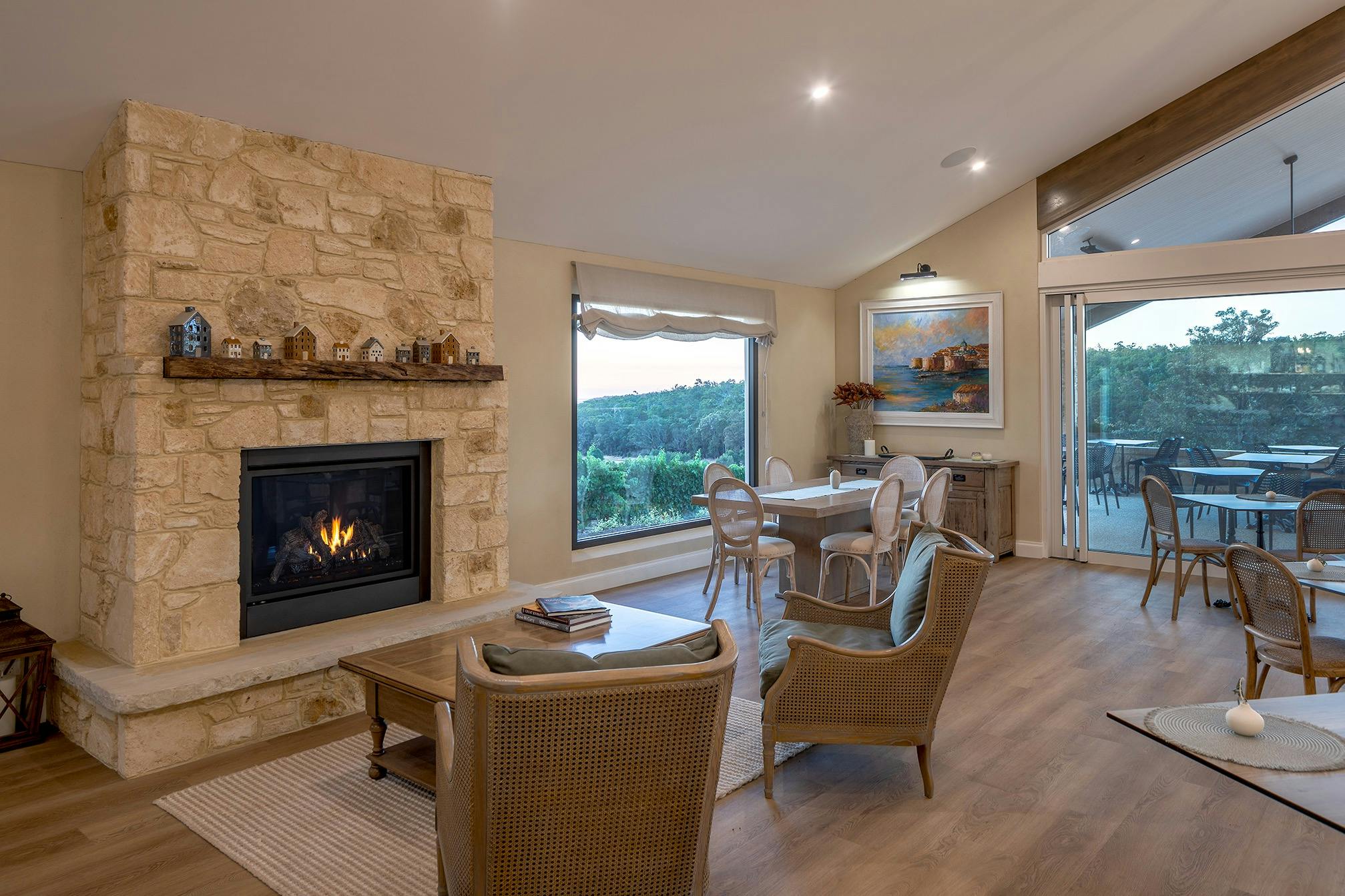 fireplace for winter days
