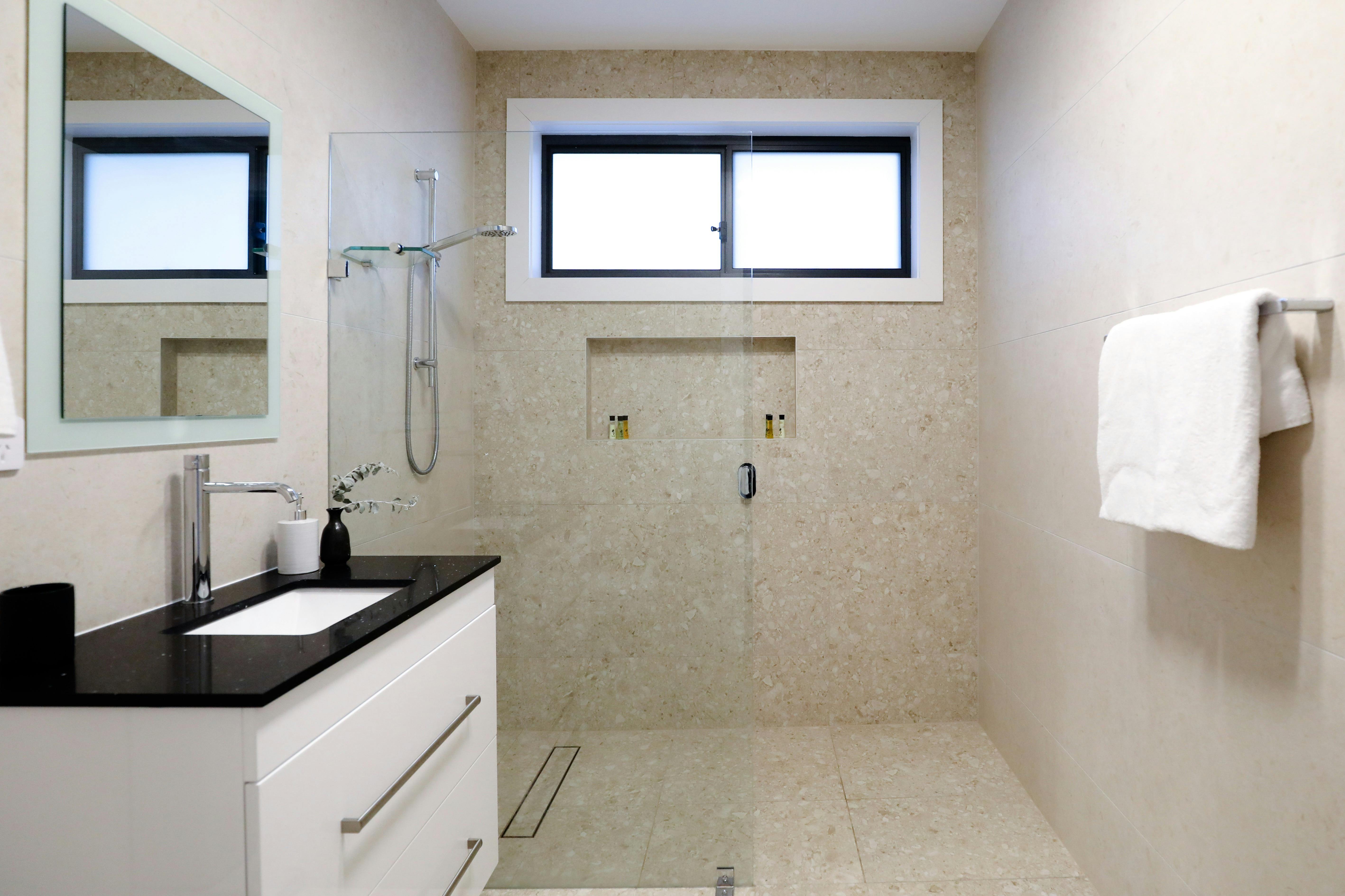 Large and luxury styled bathroomss