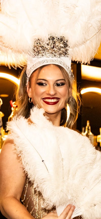 Be captivated by the grace and allure of Luna’s Cabaret Dancers while our DJs create the rhythm of t
