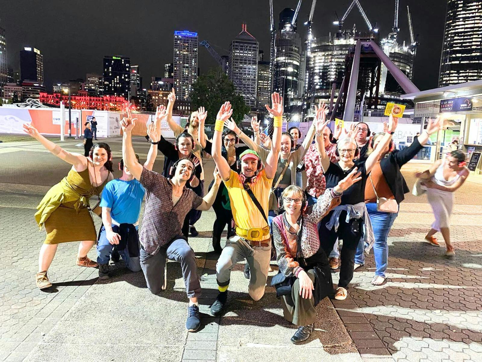 Guru Dudu Silent Disco Walking Tour,  Brisbane Tour, Mamma Mia Brisbane, Abba Fun Visit Brisbane