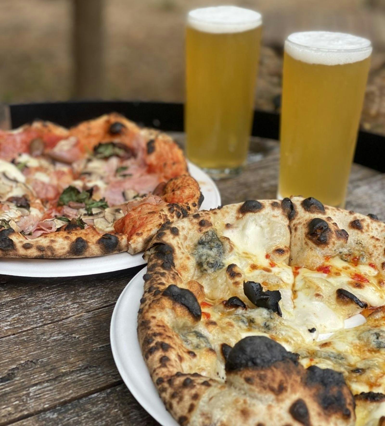 Pizza and beer