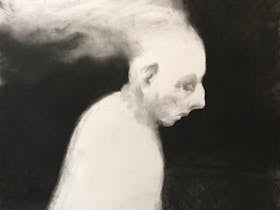 image of artwork Dagny Strand, Dust, 2025, charcoal on paper. Courtesy of the artist