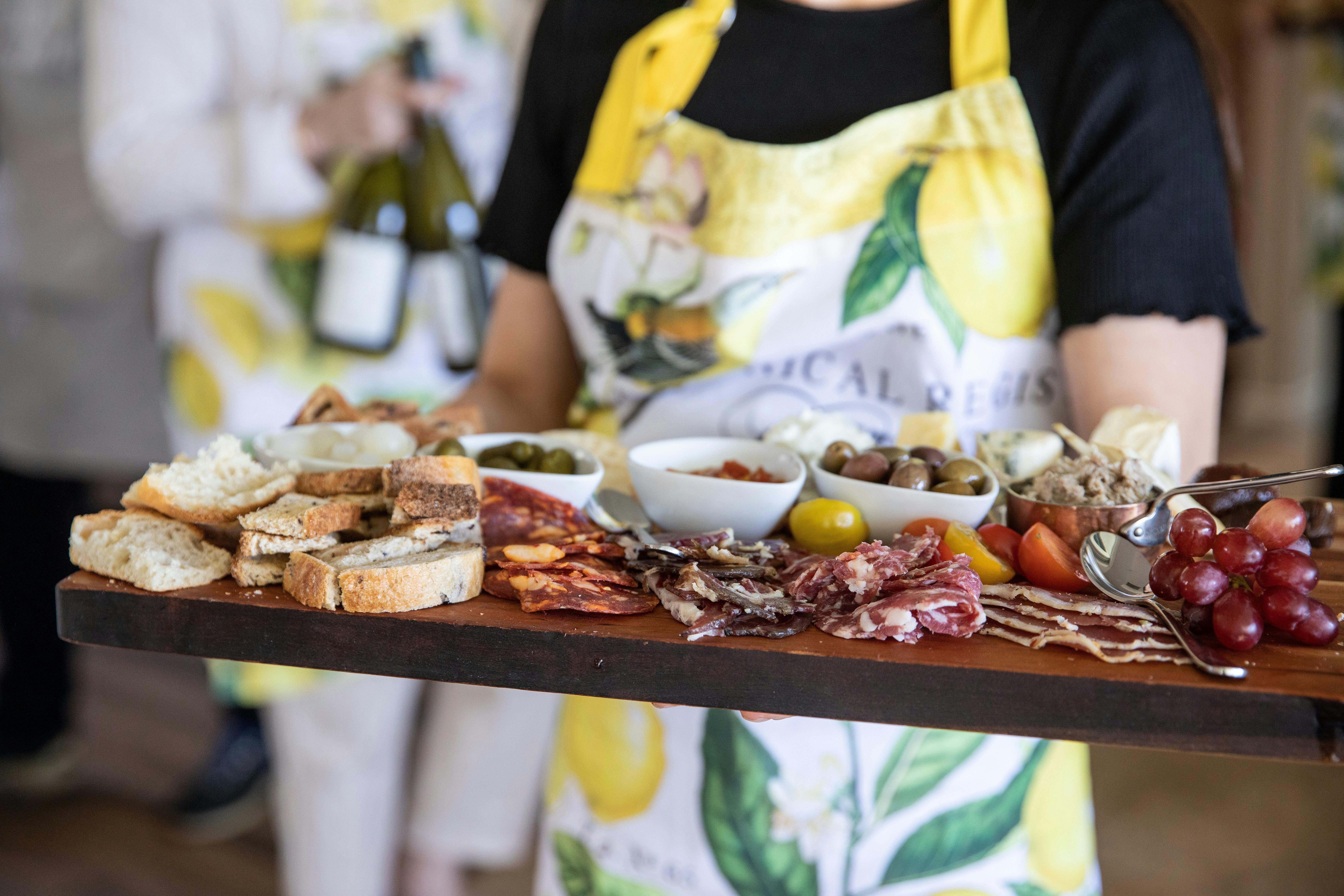 Gourmet charcuterie board